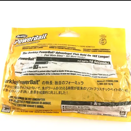 Berkley Power Worm leurre souple, Rouge Foncé/Paillettes Bleues, #6487