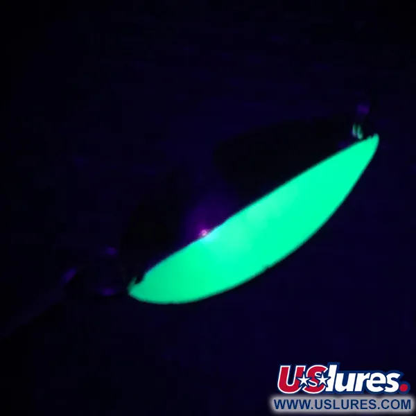 Cuillère Little Cleo UV, Nickel / Vert, 1.8g, Éclat UV, #6499