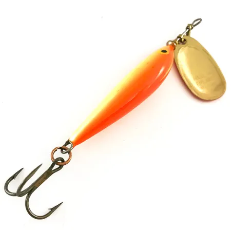 Blue Fox Vibrax Minnow Spin 2 Cuillère, Orange/Or, 7g, Finlande, #6517