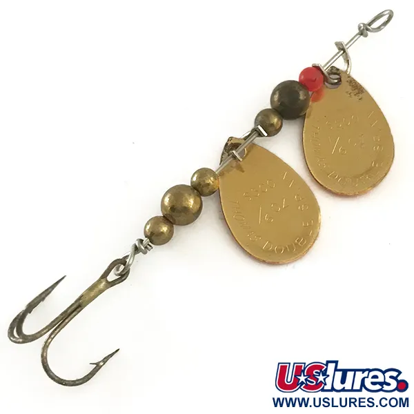 Thomas Double Spinn Spinner Tandem, Or / Rouge, 5g, USA, #6532