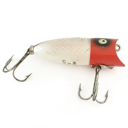 Heddon Baby Lucky 13 Leurre de Surface, Rouge/Blanc/Argent, 9g, #6550