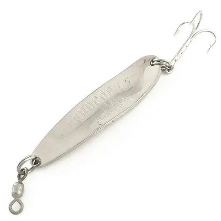 Luhr Jensen Krocodile Die #4 Cuillère, Nickel/Rouge, 17g, Distance, #6554