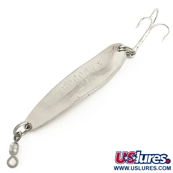 Luhr Jensen Krocodile Die #4 Cuillère, Nickel/Rouge, 17g, Distance, #6554