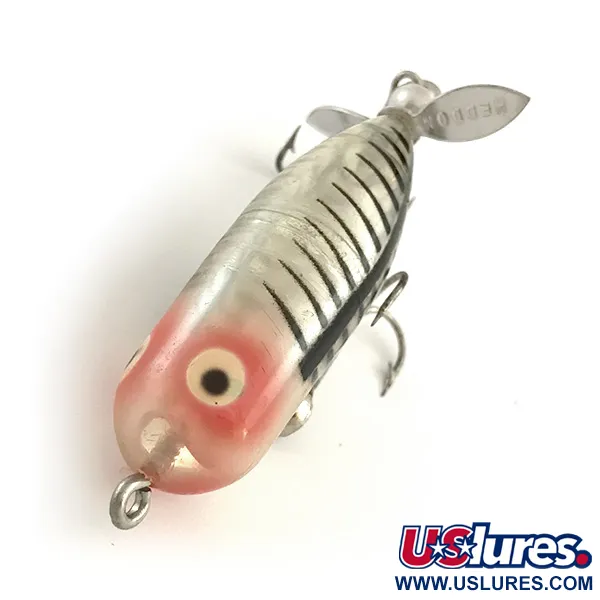 Heddon Tiny Torpedo Leurre de Surface, Red Head, 7g, Hélice, #6572