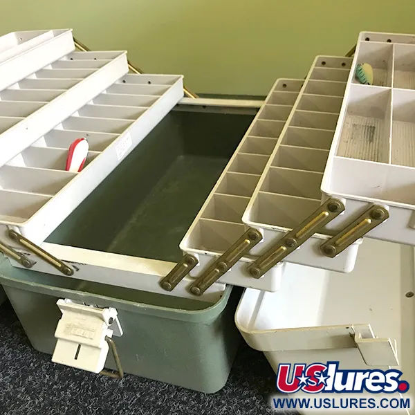 Boîte Plano 8600 Vintage, Blanc/Gris, 6 Plateaux, #6574