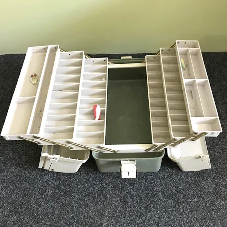 Boîte Plano 8600 Vintage, Blanc/Gris, 6 Plateaux, #6574