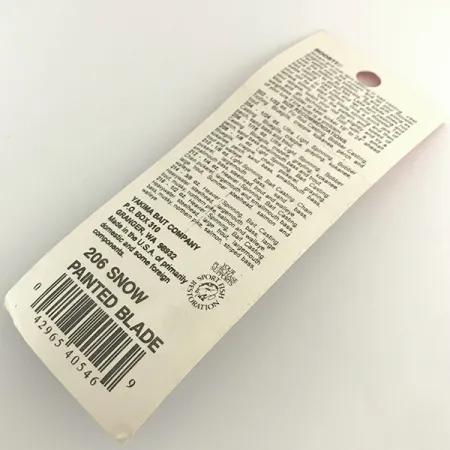 Yakima Bait Worden’s Original Rooster Tail Cuillère, Blanc, 1.77g, #6579