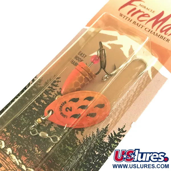 Luhr Jensen Fire Max Miracle 2 UV Cuiller, Orange, 7g, Appât, #6580