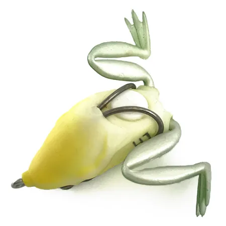 LunkerHunt Lunker Frog Anti-herbe, Green / Yellow, 7g, #6591