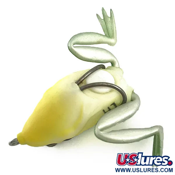 LunkerHunt Lunker Frog Anti-herbe, Green / Yellow, 7g, #6591
