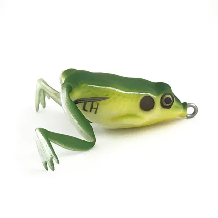 LunkerHunt Lunker Frog Anti-herbe, Green / Yellow, 7g, #6591