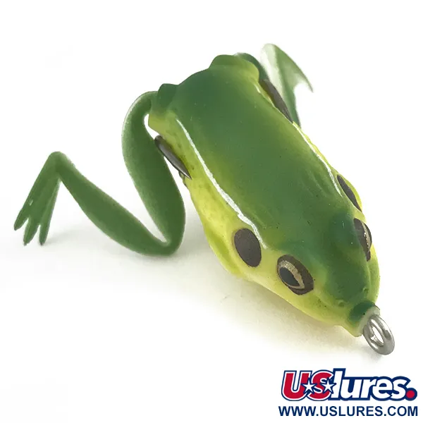 LunkerHunt Lunker Frog Anti-herbe, Green / Yellow, 7g, #6591