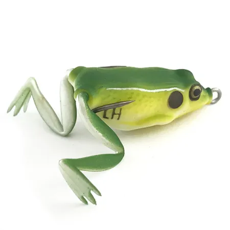 LunkerHunt Lunker Frog Anti-herbe, Green / Yellow, 7g, #6591