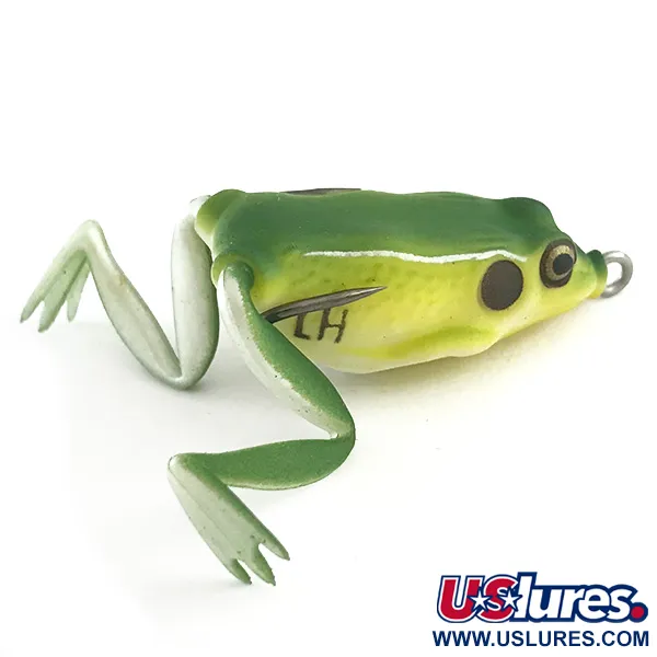 LunkerHunt Lunker Frog Anti-herbe, Green / Yellow, 7g, #6591