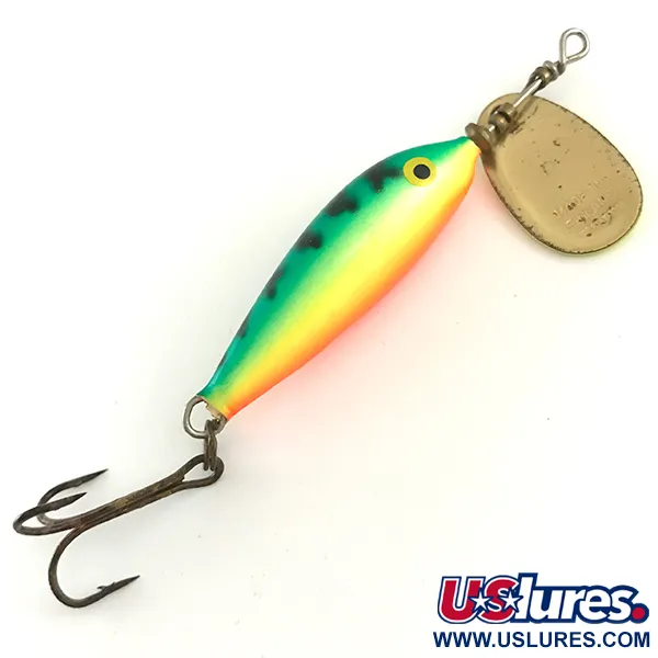 Blue Fox Vibrax Minnow Spin 1 UV Cuiller, Fire Tiger, 4g, UV, #6601