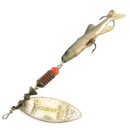 Cuiller Mepps Aglia Long 2 Mino, Argent, 9g, Feuille de Saule, #6602