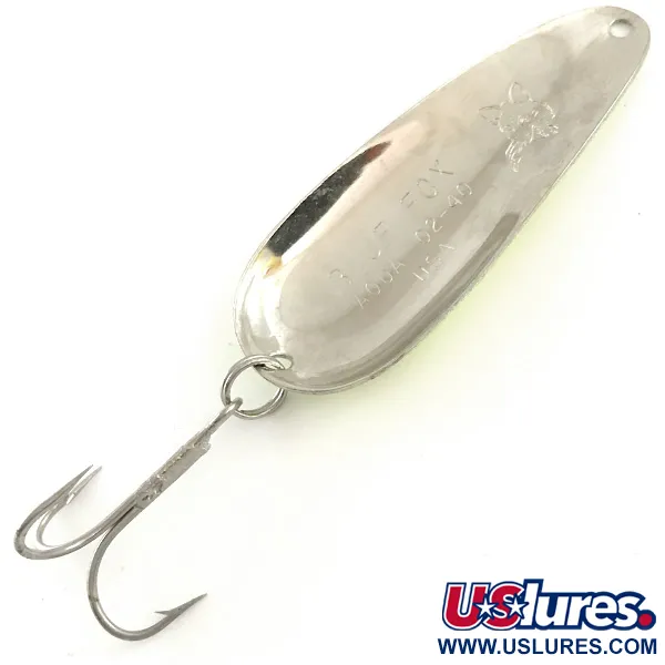 Blue Fox Aqua Spoon Cuillère, Five of Diamond, 14g, Glow, #6612