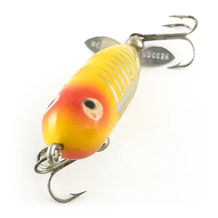 Heddon Tiny Torpedo Leurre Surface, Jaune, 7g, Hélice Arrière, #6616