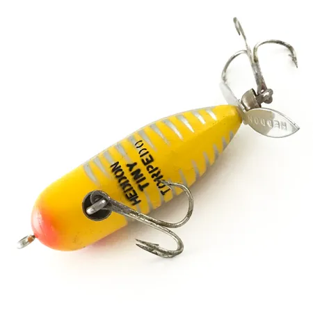 Heddon Tiny Torpedo Leurre Surface, Jaune, 7g, Hélice Arrière, #6616