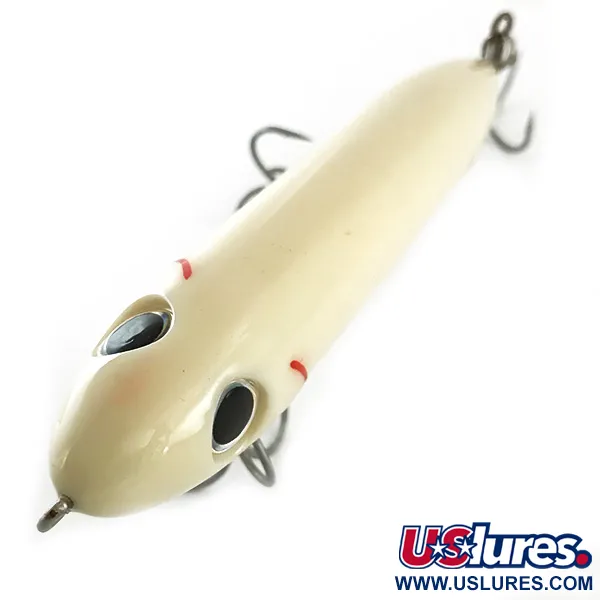 Heddon Super Spook Leurre de Surface, Blanc, 25g, 3 Triples, #6618