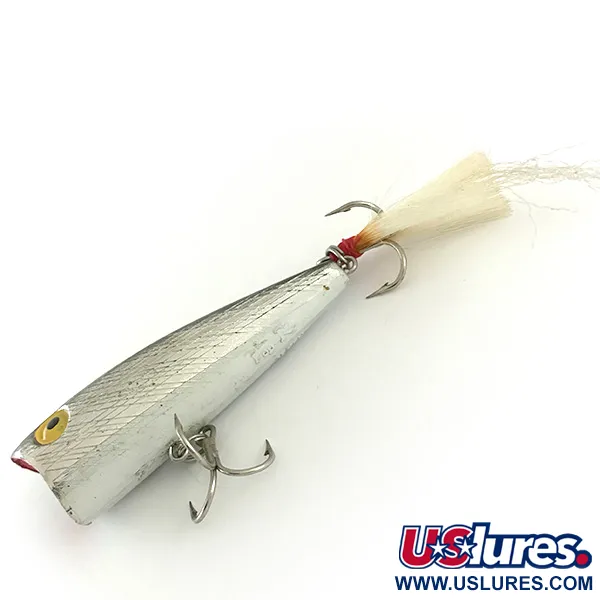 Rebel Pop-R Popper, Argent, 7g, Queue Plumée, #6633