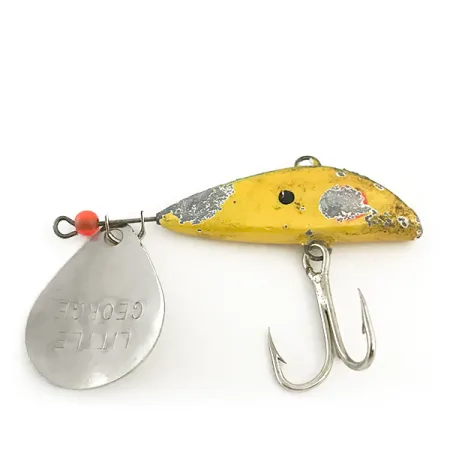Mann's Bait Little George Tail Spinner, Nickel/Jaune, 20g, #6646