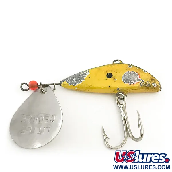 Mann's Bait Little George Tail Spinner, Nickel/Jaune, 20g, #6646