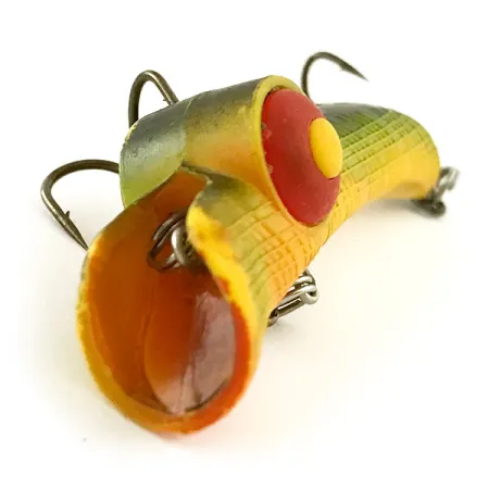 Poisson-nageur Rabble Rouser, Jaune/Vert/Rouge, 6g, Vintage, #6657