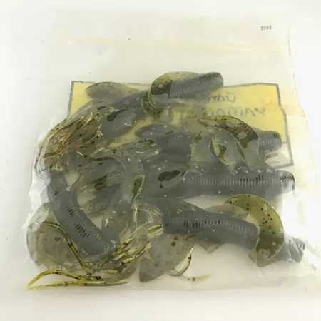 Gary Yamamoto Kreature Leurre Souple, Green Pumpkin, 10cm, Jupe Hula, #6666