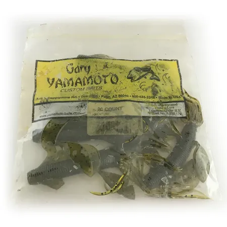 Gary Yamamoto Kreature Leurre Souple, Green Pumpkin, 10cm, Jupe Hula, #6666