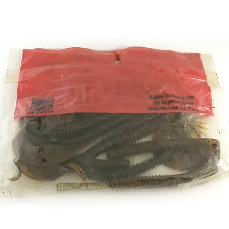 Bayou Outdoors V&M Leurre Souple, Green Pumpkin, 10cm, Annelé, #6669