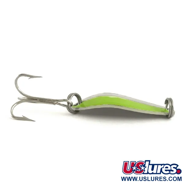 Acme Little Cleo Cuillère ondulante, Nickel / Vert, 3,5g, USA, #6675