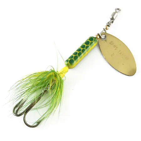 Luhr Jensen Bang Tail Cuiller, Or, 5,5g, Triple Plumé, #6691