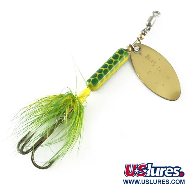 Luhr Jensen Bang Tail Cuiller, Or, 5,5g, Triple Plumé, #6691