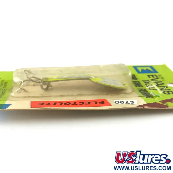 Loco 2 Glen Evans UV Cuillère, Jaune UV, 7g, Écailles Flectolite, #6700