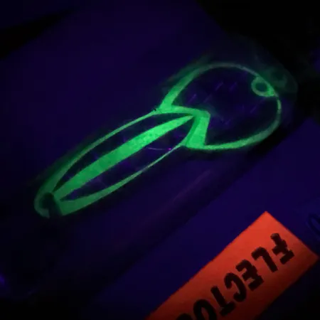 Loco 2 Glen Evans UV Cuillère, Jaune UV, 7g, Écailles Flectolite, #6700