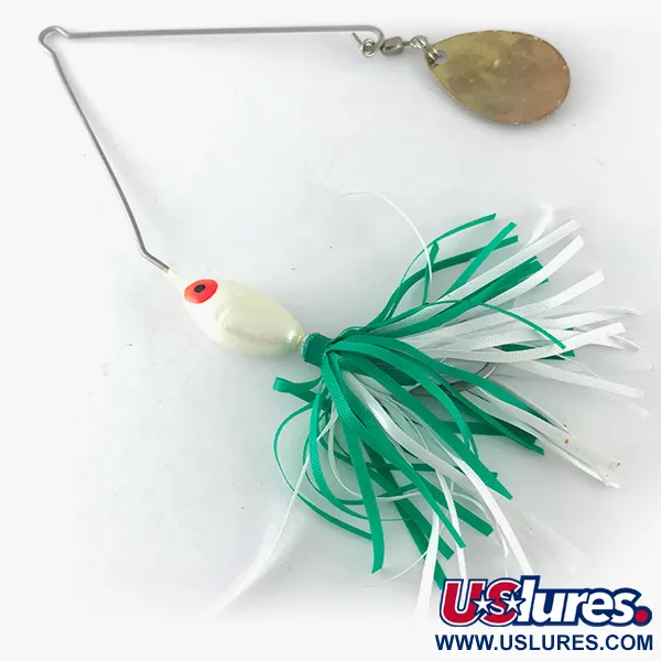 Bomber Spinner Bait, Blanc-Vert, 12.5g, Palette Colorado, #6713