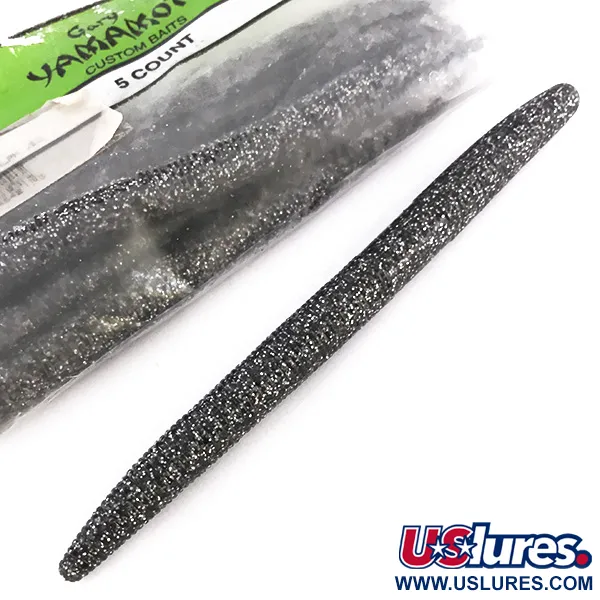 Gary Yamamoto Fat Senko leurre souple, Pailleté Argent, 15cm, #6719