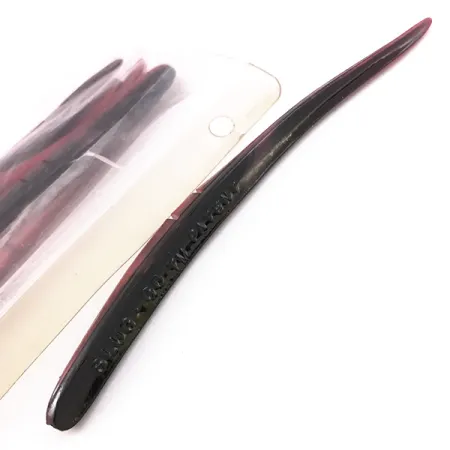 Lunker City Slug-Go Soft Jerk, Red / Black, 15 cm, Fente Offset, #6720