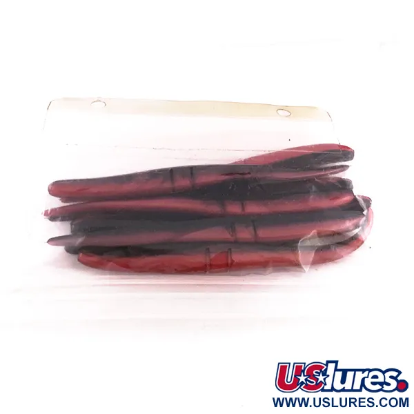 Lunker City Slug-Go Soft Jerk, Red / Black, 15 cm, Fente Offset, #6720