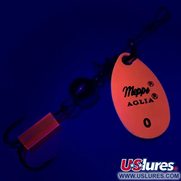 Mepps Aglia 0 Cuiller, Orange Fluo, 2.5g, UV réactif, #6728