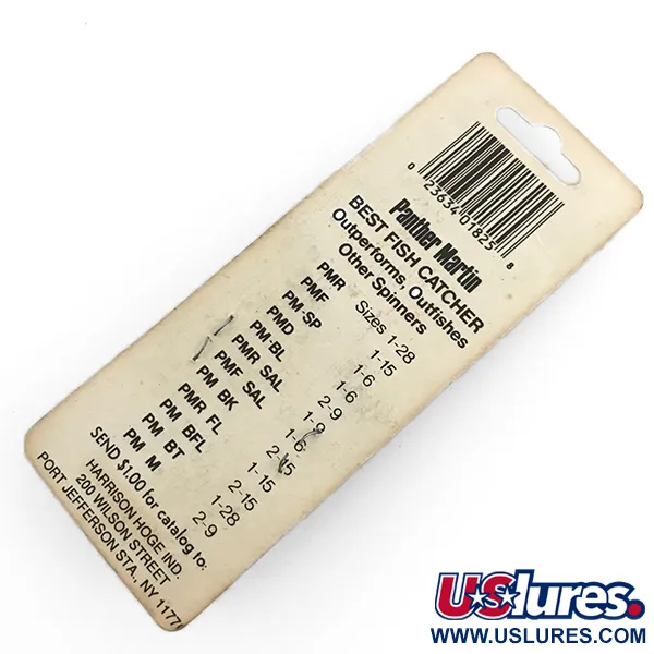 Panther Martin 9 Cuillère, Argent / Vert, 11g, Axe Traversant, #6732