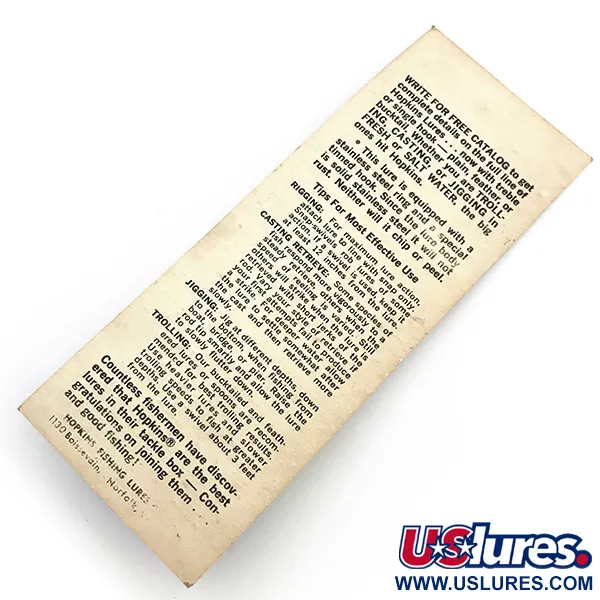 Hopkins s1 - Jig Lure Cuillère, Nickel martelé, 11g, Bucktail, #6735