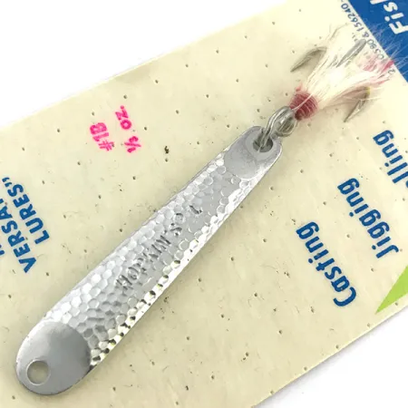 Hopkins s1 - Jig Lure Cuillère, Nickel martelé, 11g, Bucktail, #6735