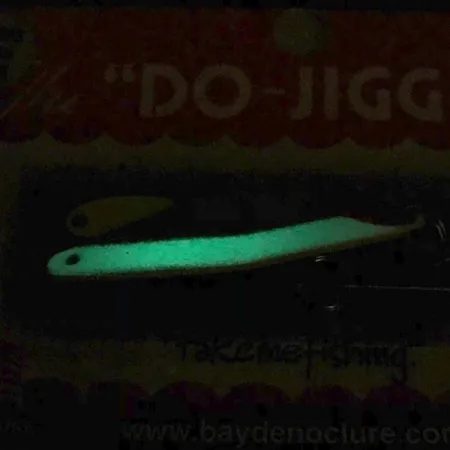 Bay de Noc Do-Jigger 1 Cuillère, White/Green Glow, 5g, Phospho, #6736