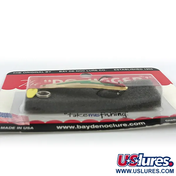 Bay de Noc Do-Jigger 1 Cuillère, Or/Vert, 5g, plaquée or, #1DJGCH