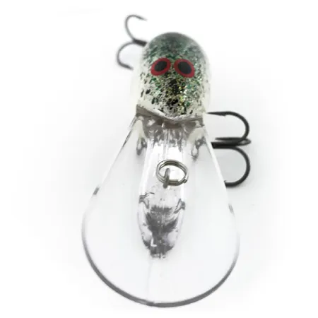 Norman DD22 Crankbait, Blanc/Noir/Paillettes Arc-en-ciel, 28g, #6742
