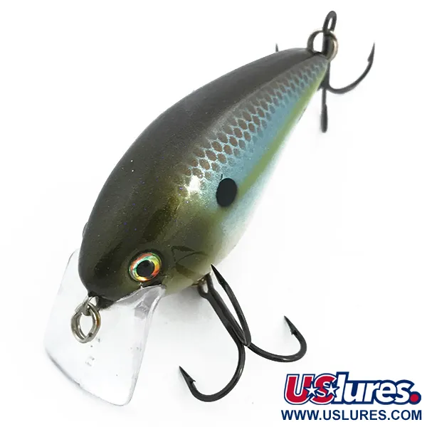 Strike King square bill Crankbait, Bleu clair métallique, 6cm, #6755