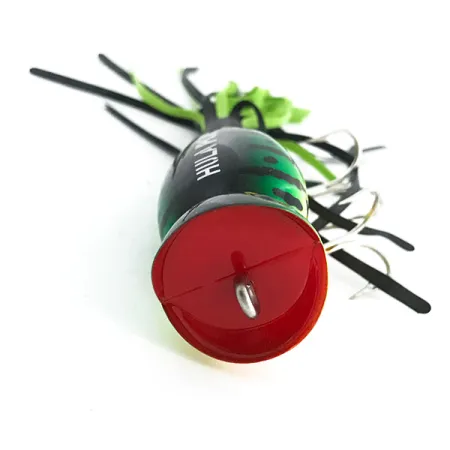 Fred Arbogast Hula Popper Leurre de surface, Fire Tiger, 10g, #6760