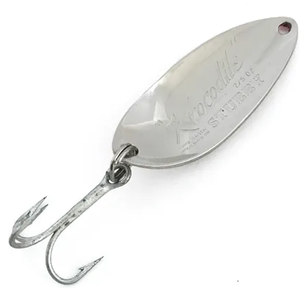 Luhr Jensen Krocodile Stubby UV Cuillère, Nickel / Rouge, 14g, UV, #6768